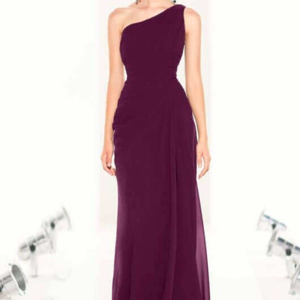 Sorella Vita One Shoulder Full Length Purple Gown Size 6